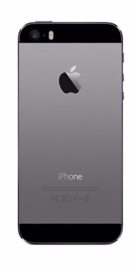 Refurbished iPhone 5s 16GB Zwart Achterkant