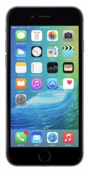 Refurbished iPhone 6 16GB Zwart Voorkant