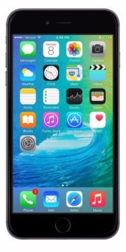 Refurbished iPhone 6 Plus 16GB Zwart Voorkant