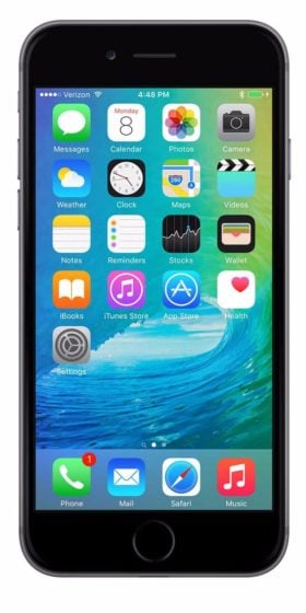 Refurbished iPhone 6s 64GB Zwart Voorkant