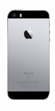 Refurbished iPhone SE 64GB Zwart Achterkant