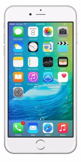 Refurbished iPhone 6 Plus 128GB Wit Voorkant