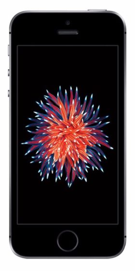 Refurbished iPhone SE 16GB Zwart Voorkant