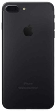 Refurbished iPhone 7 Plus Zwart Achterkant