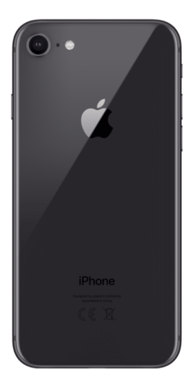 Refurbished iPhone 8 256GB Space Grey Achterkant