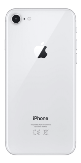 Refurbished iPhone 8 64GB Zilver Achterkant