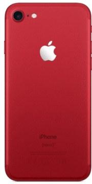 Refurbished iphone 7 rood achterkant