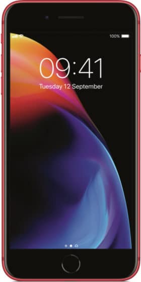 Refurbished iphone 8 plus 256GB rood voorkant