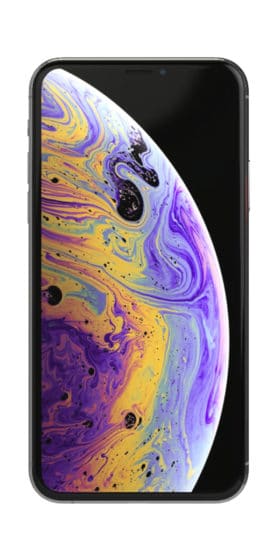 Refurbished iphone Xs 256gb silver voorkant